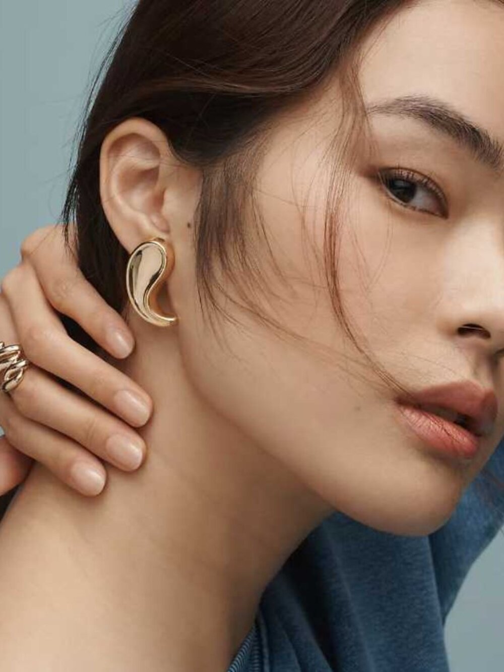 Anthropologie The Petra Flattened Drop Earrings